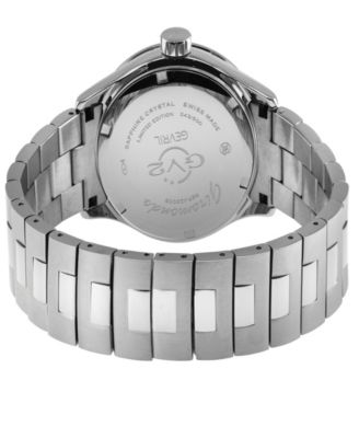 Men's Giromondo Silver-Tone Stainless Steel Watch 42mm