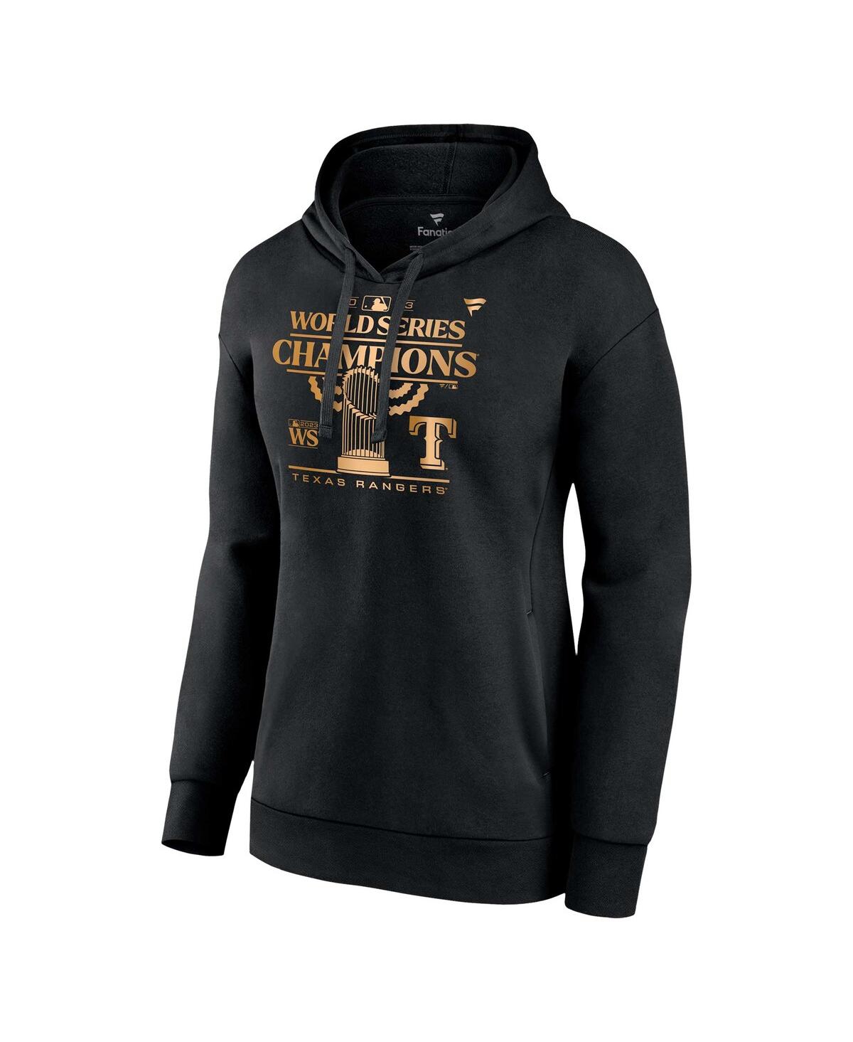 Fanatics Branded Black Texas Rangers 2023 World Series Champions Parade Pullover Hoodie In Black