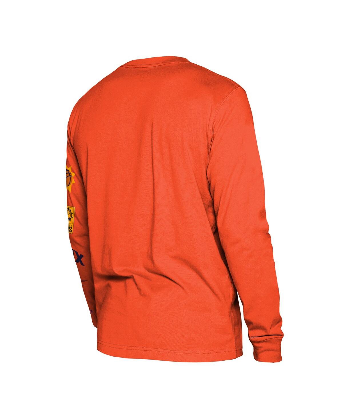 Men's New EraPhoenix Suns 2023/24 City Edition Long Sleeve T-shirt - Orange