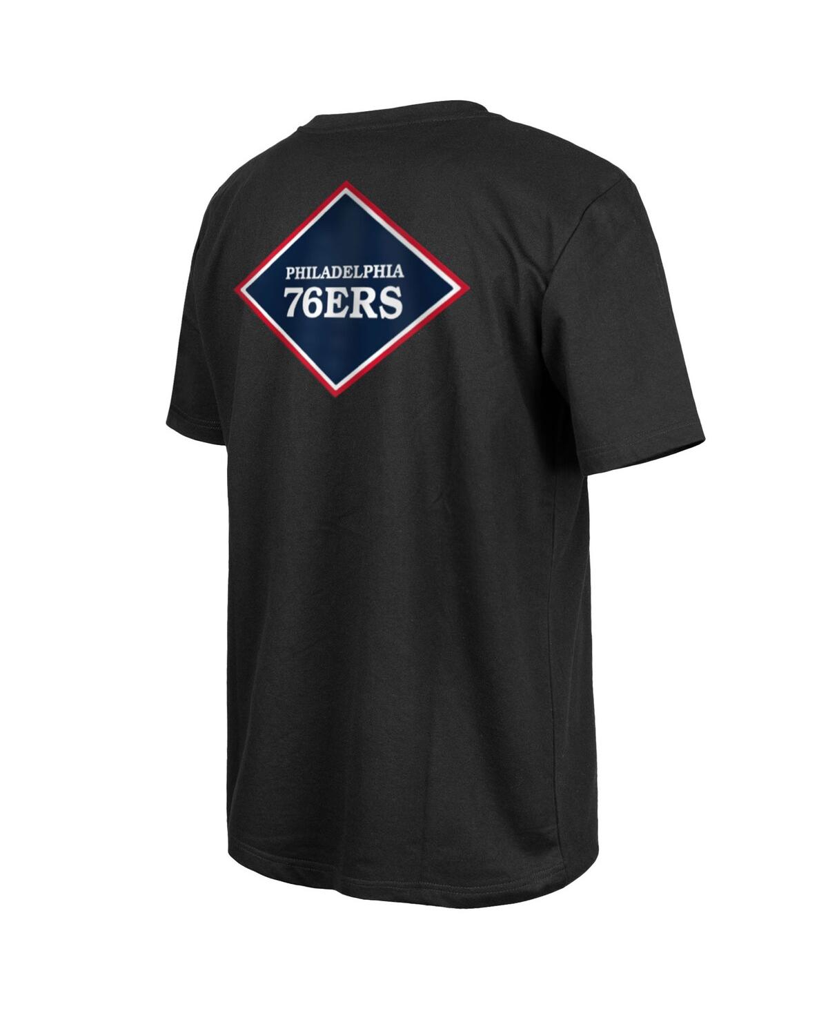 Men's New EraPhiladelphia 76ers 2023/24 City Edition Elite Pack T-shirt - Black