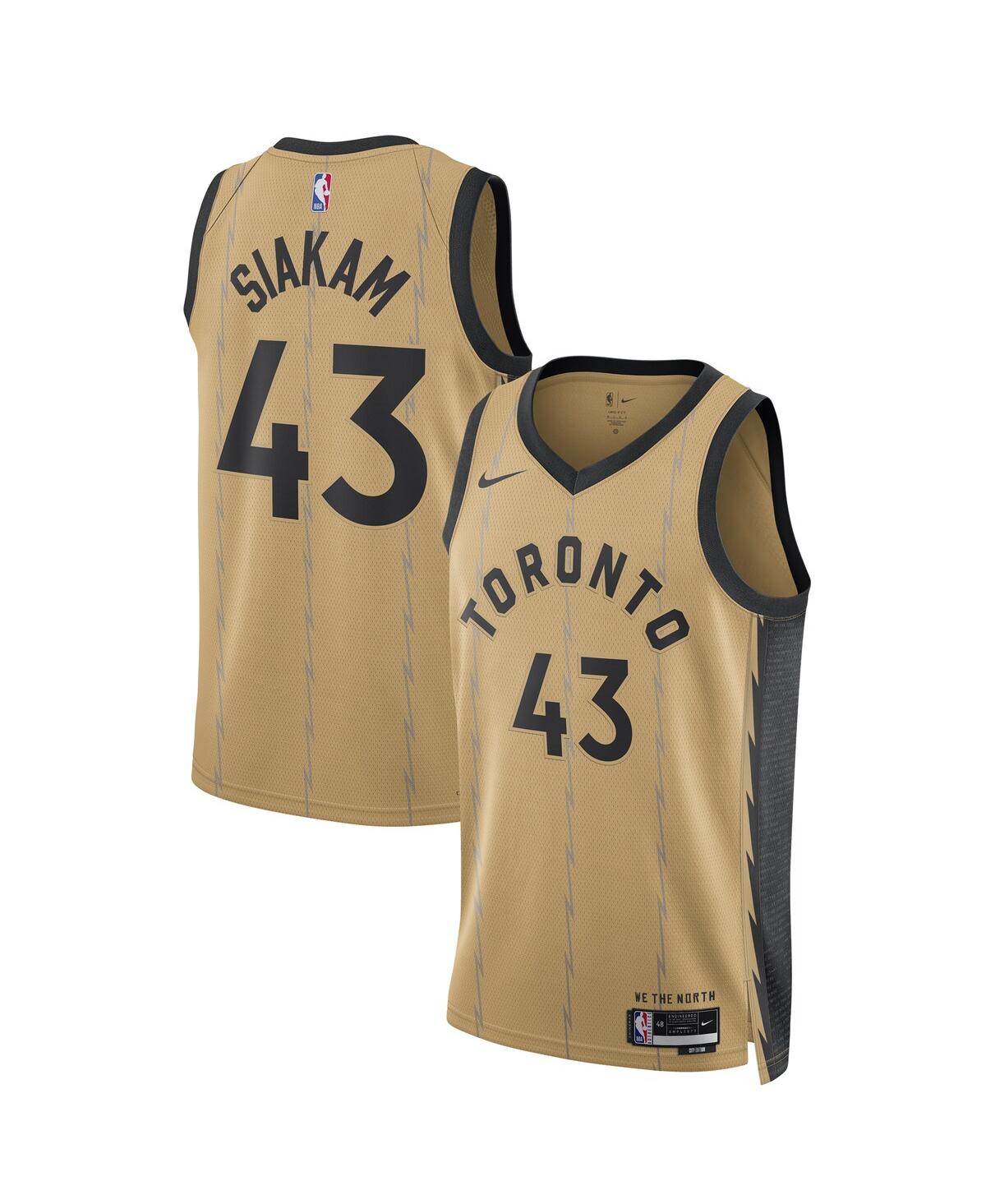 Men's and Women's Nike Pascal Siakam Gold Toronto Raptors 2023/24 Swingman Jersey - City Edition - Gold