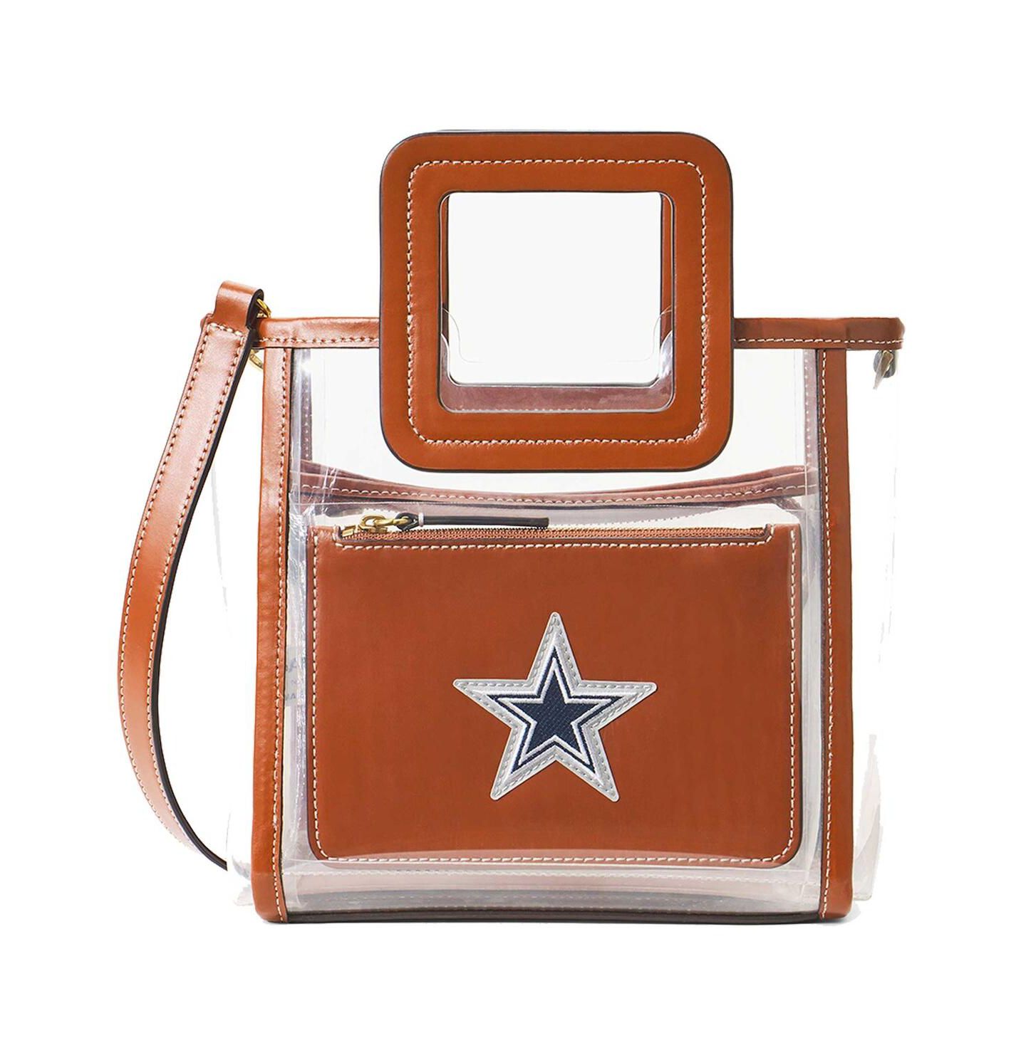 Женская сумка Staud Dallas Cowboys Clear Mini Shirley — фото 1
