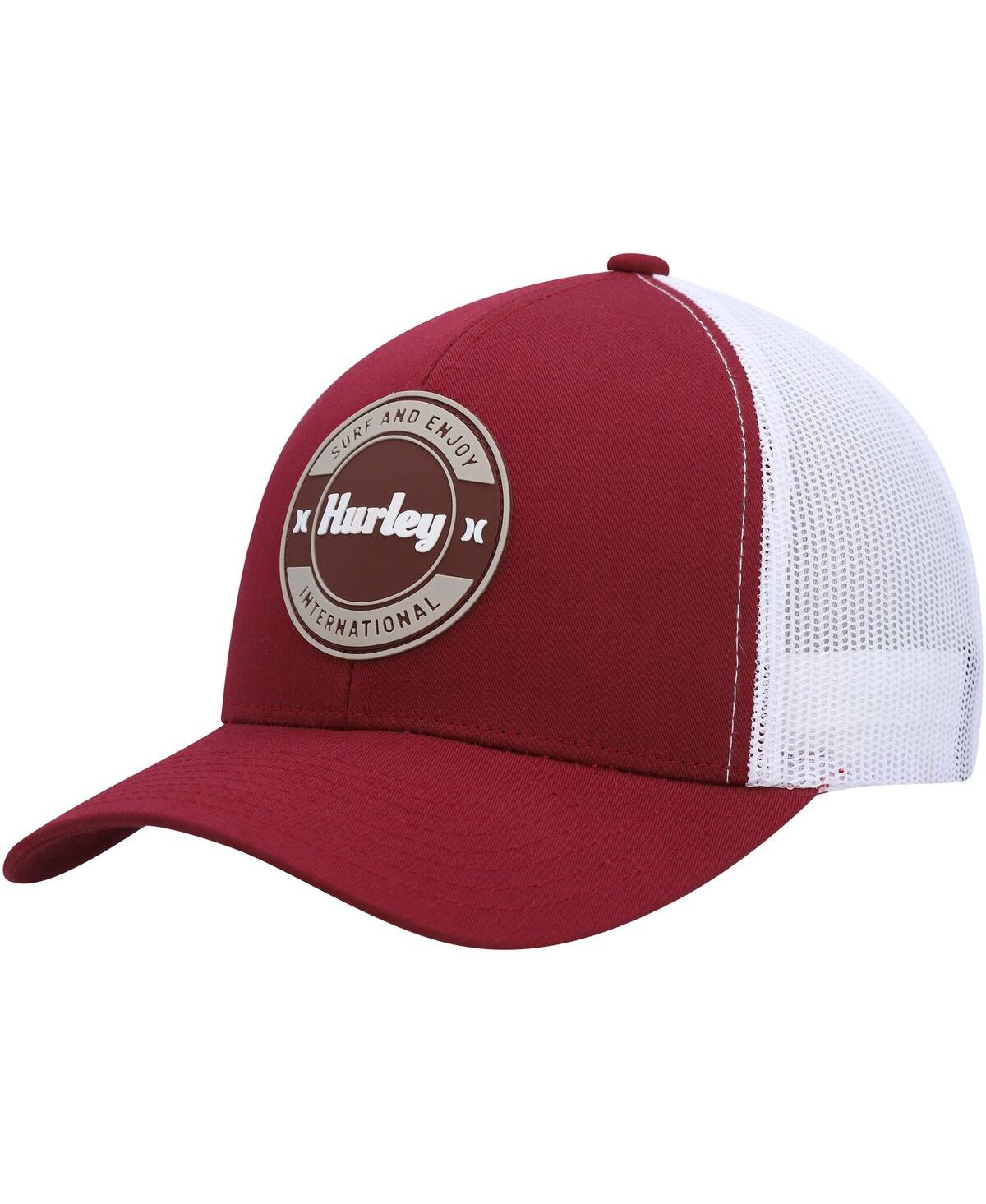 Hurley Men's  Burgundy Offshore Trucker Snapback Hat