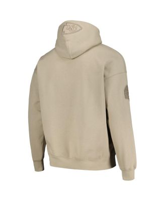 Men's Tan Kansas City Chiefs Player Name and Number Pullover Hoodie