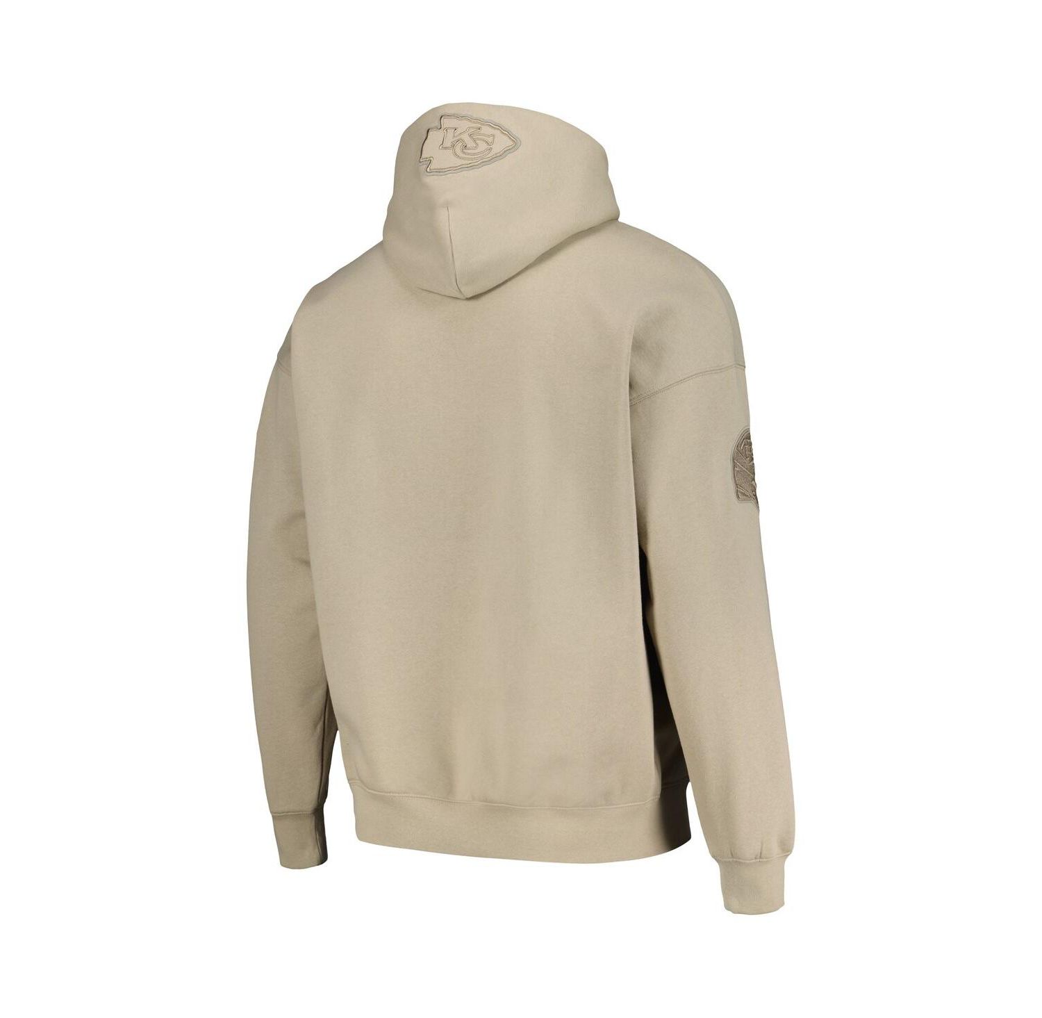 Men's Tan Kansas City Chiefs Player Name and Number Pullover Hoodie