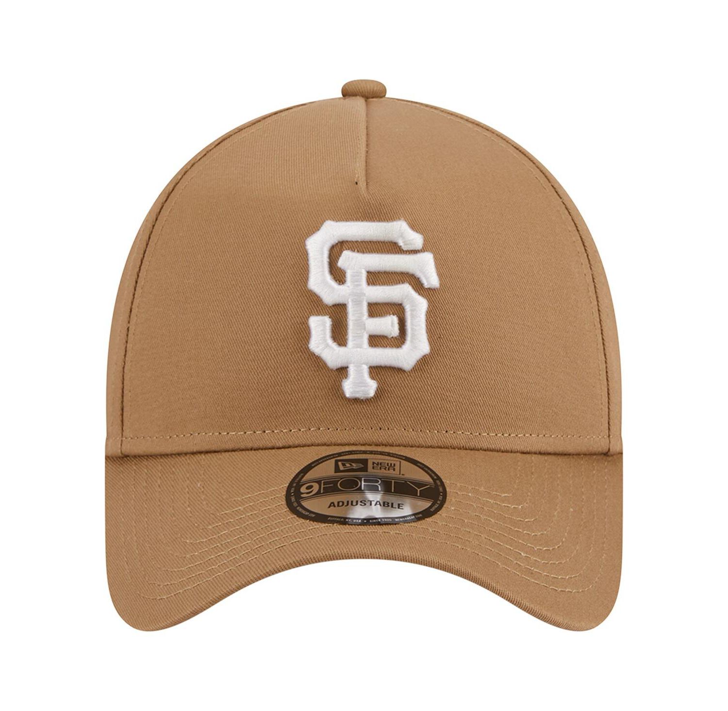 Men's Khaki San Francisco Giants A-Frame 9FORTY Adjustable Hat