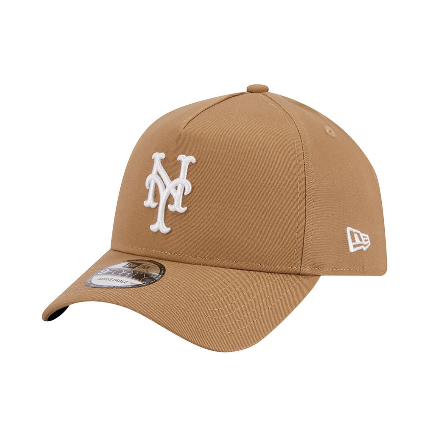 Мужская кепка New Era Khaki New York Mets A-Frame 9FORTY Adjustable Hat — фото 1