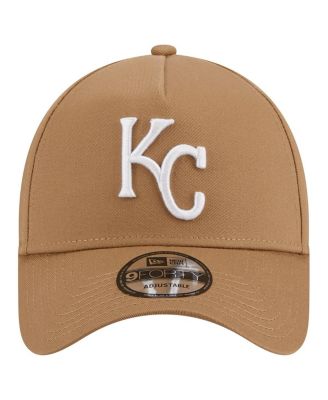 Men's Khaki Kansas City Royals A-Frame 9FORTY Adjustable Hat