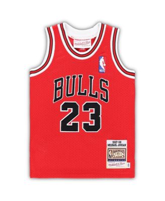 Infant Boys and Girls Michael Jordan Red Chicago Bulls 1985/86 Hardwood Classics Authentic Jersey