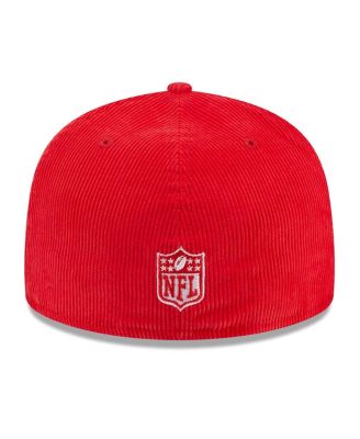 Men's Red Kansas City Chiefs Throwback Cord 59FIFTY Fitted Hat