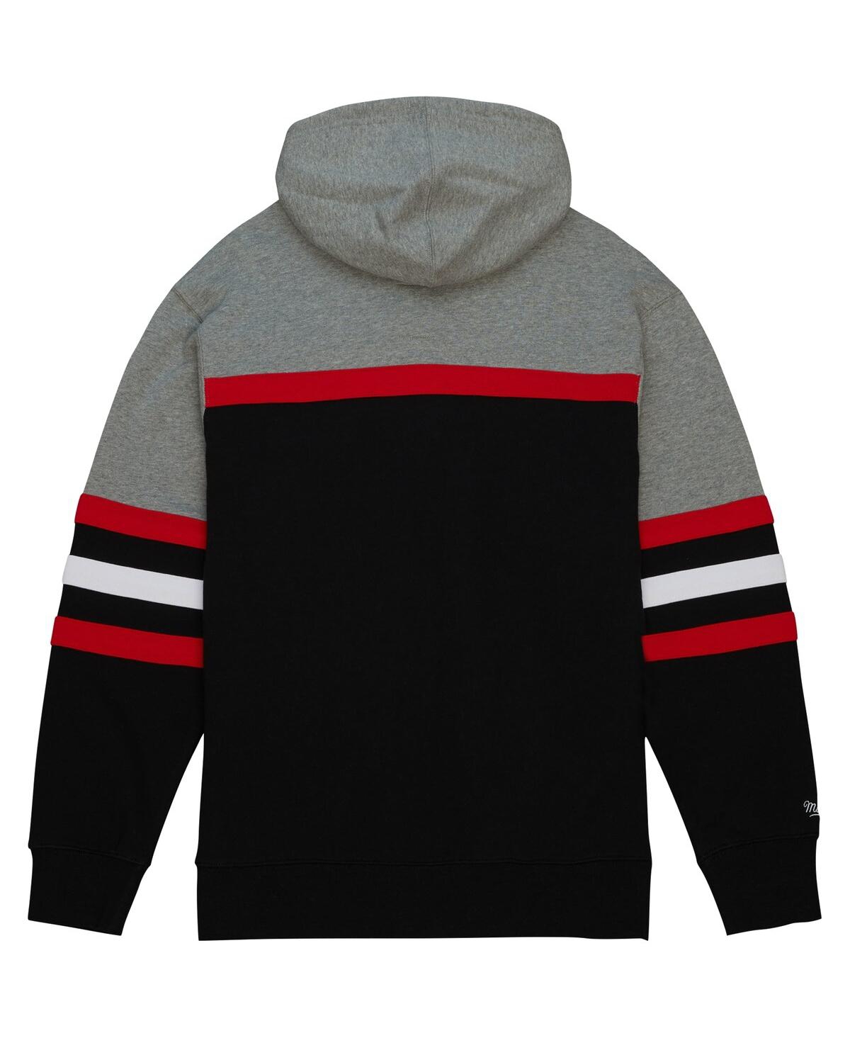 Men's Mitchell & NessOhio State Buckeyes Head Coach Pullover Hoodie - Black