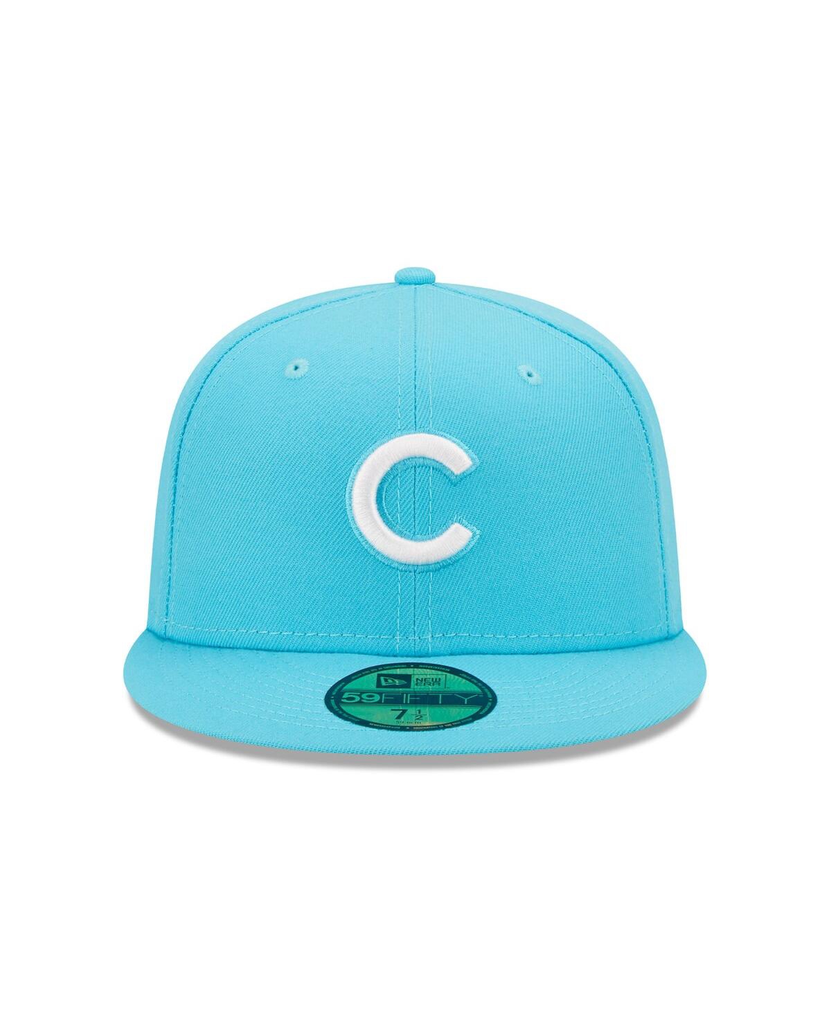 Men's New EraChicago Cubs Vice Highlighter Logo 59FIFTY Fitted Hat - Blue