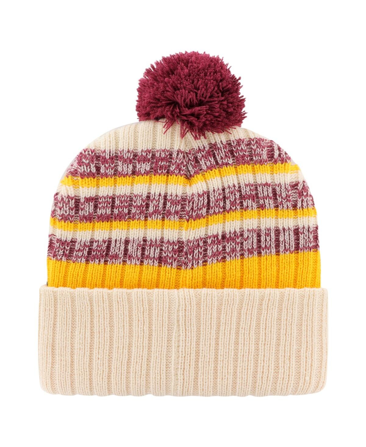 Men's '47 BrandWashington Commanders Tavern Cuffed Knit Hat with Pom - Natural