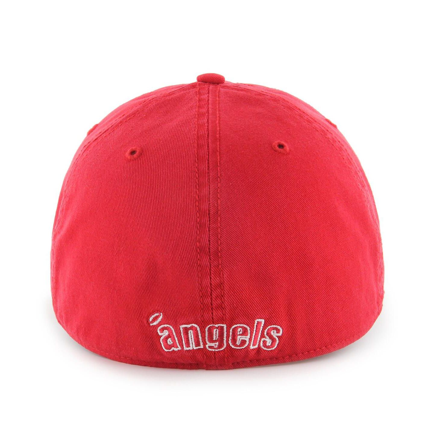 Мужская кепка '47 Brand Red Los Angeles Angels Cooperstown Collection Franchise Fitted Hat — фото 2