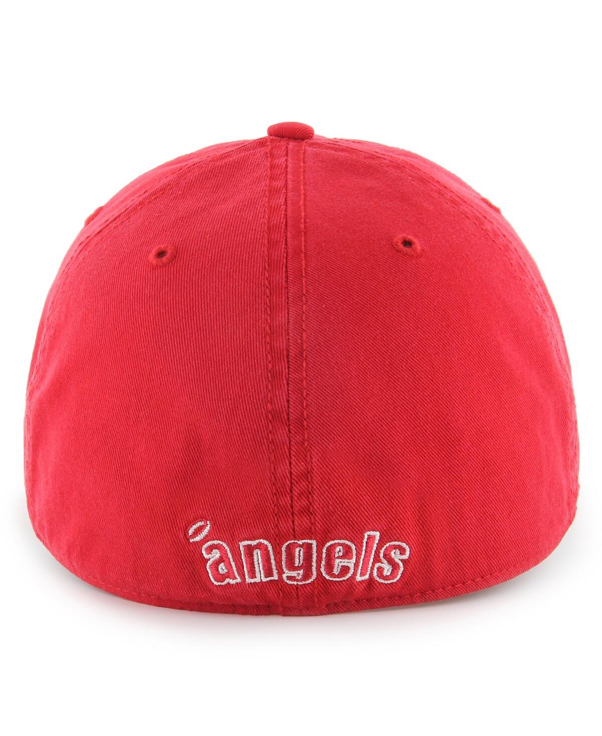 47 Brand Men's ' Red Los Angeles Angels Cooperstown Collection Franchise Fitted Hat In Red