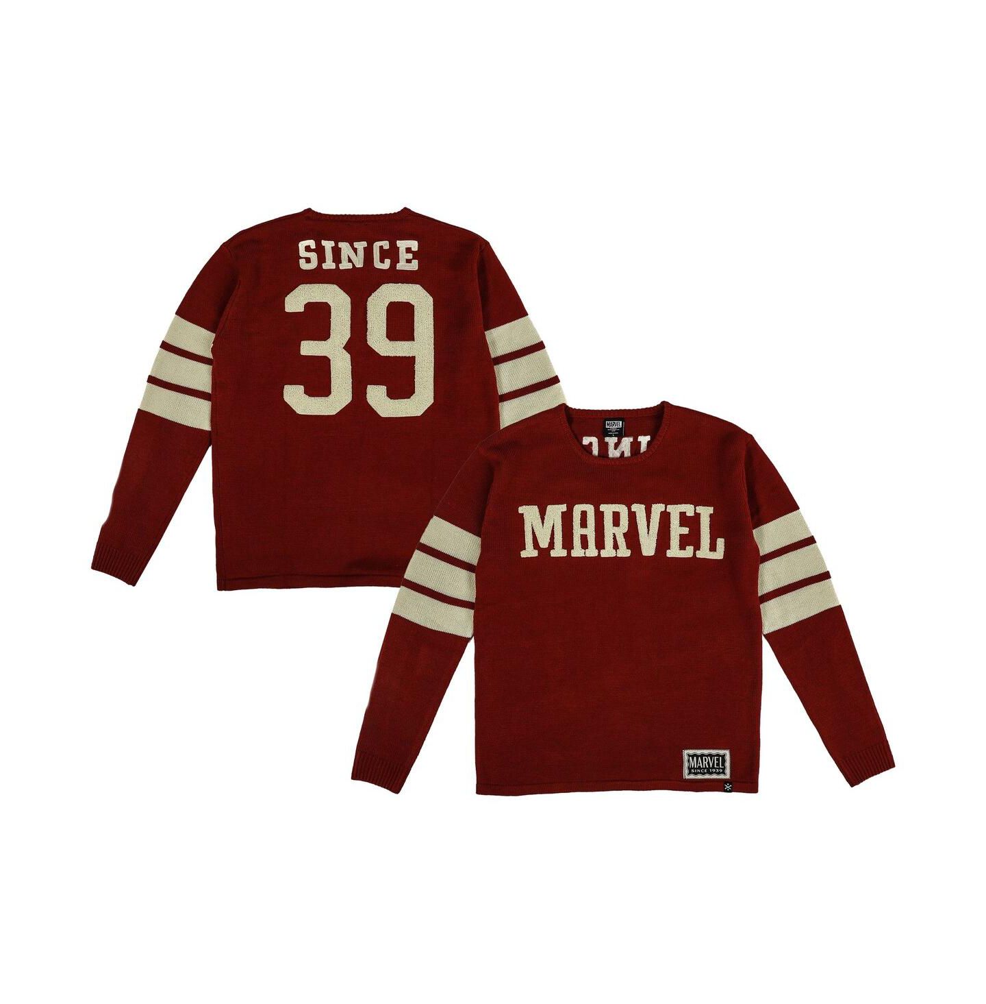 Мужской свитер Marvel Red Graphic Varsity — фото 1