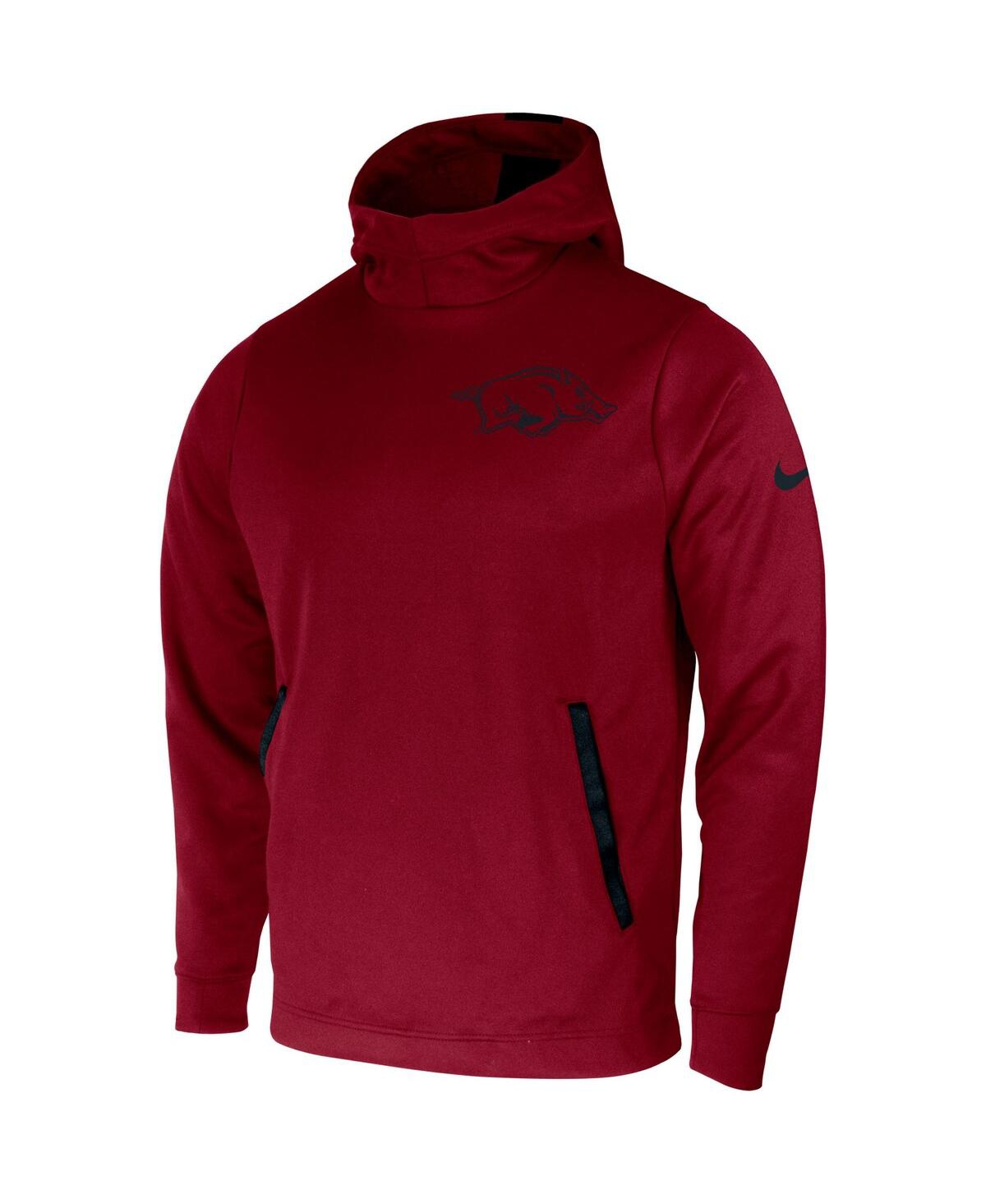 Men's NikeArkansas Razorbacks 2-Hit Performance Pullover Hoodie - Cardinal