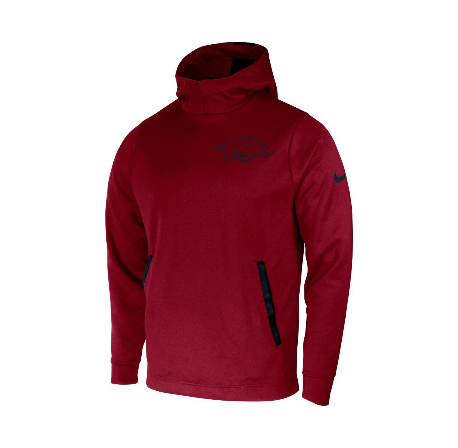 Men's Cardinal Arkansas Razorbacks 2-Hit Performance Pullover Hoodie