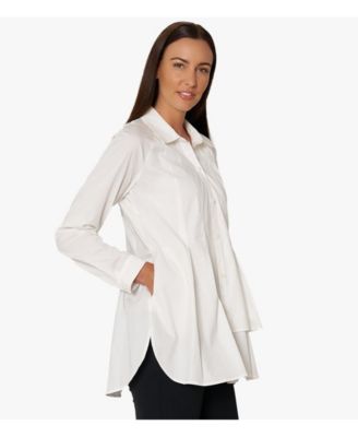Women's Button-Front Shirt Top Sensation Tunic