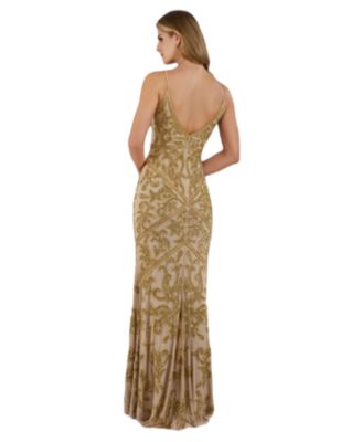 Women's Gold Embellished & Sequin Dresses | Macy's