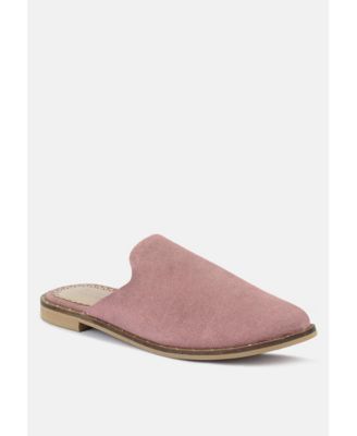 LIA Womens Handcrafted Canvas Mules