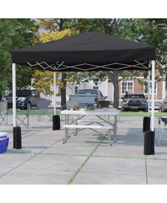 Ukko 10'X10' Weather Resistant, Uv Coated Pop Up Canopy Tent With Sandbags And Wheeled Case