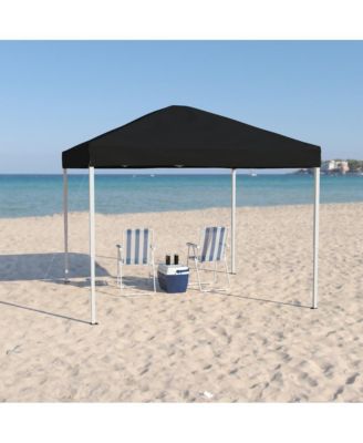 Tamar 8'X8' Weather Resistant, Uv Coated Pop Up Canopy Tent With Reinforced Corners, Height Adjustable Frame And Carry Bag