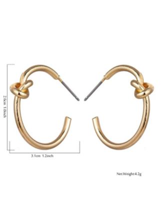 Knot Hoop Earrings