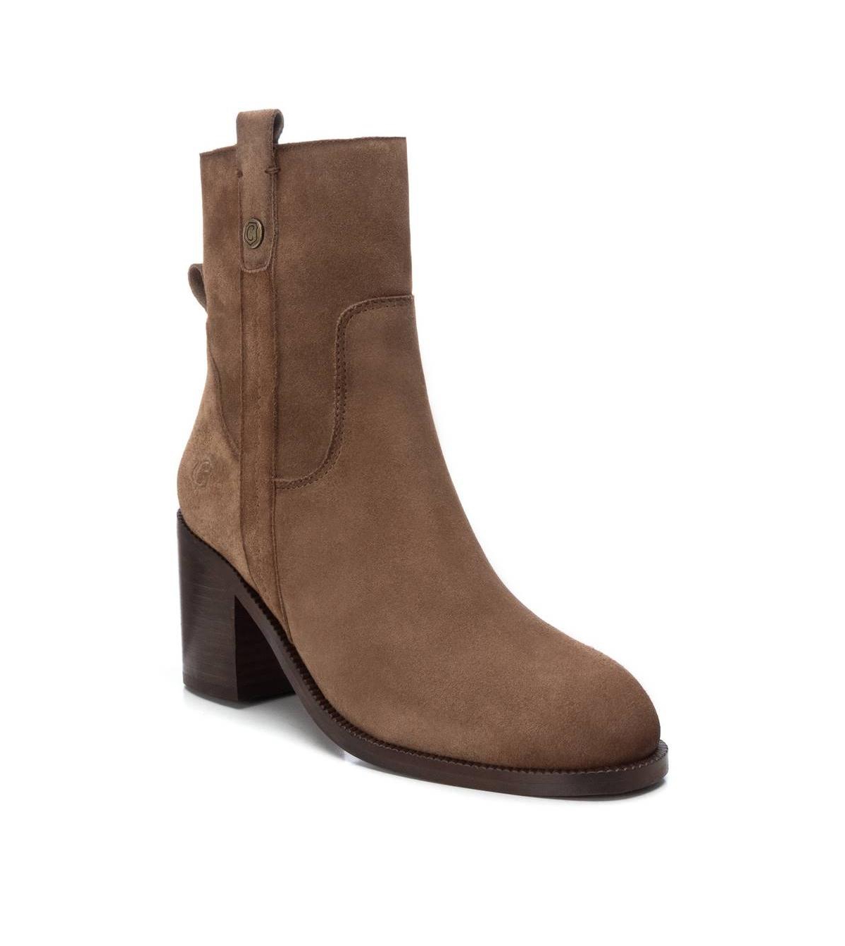 Women's Suede Block Heel Boots Carmela By Xti