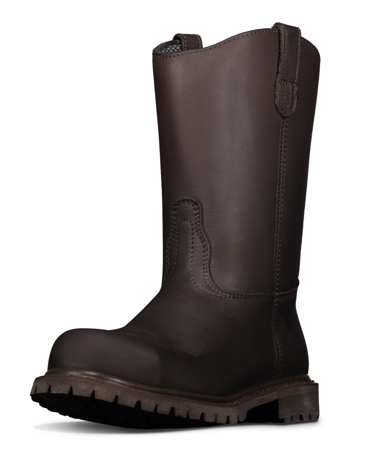 10" Wellington Steel Toe Work Boots for Men - Electrical Hazard - Oil and Slip Resistant - Brown