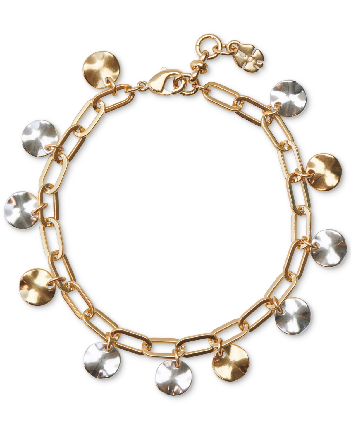 Lucky Brand Two-tone Charm Chain Bracelet In Ttone