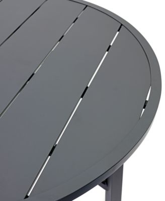 Astaire 48" Round Outdoor Slat Top Dining Table, Created for Macy's