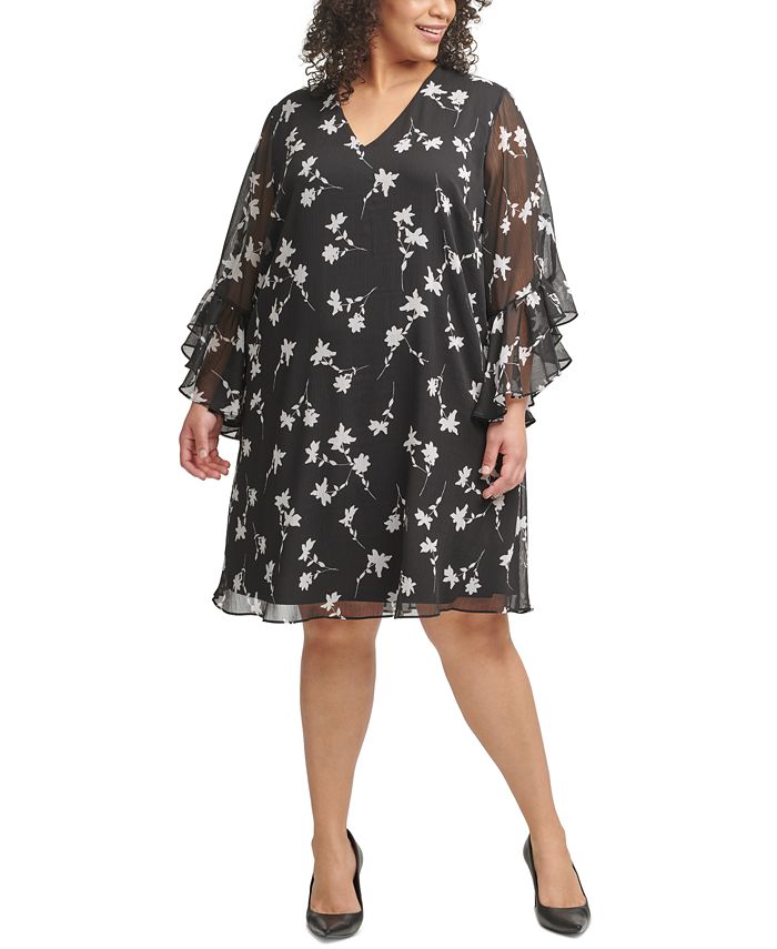 Macy's calvin klein plus 2025 dresses