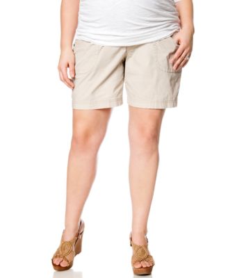 Motherhood Maternity - Plus Size Maternity Cargo Shorts