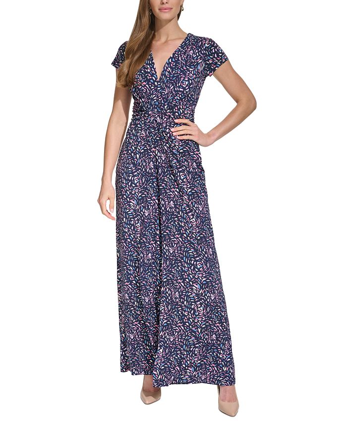 Vince camuto floral sale detail chiffon jumpsuit