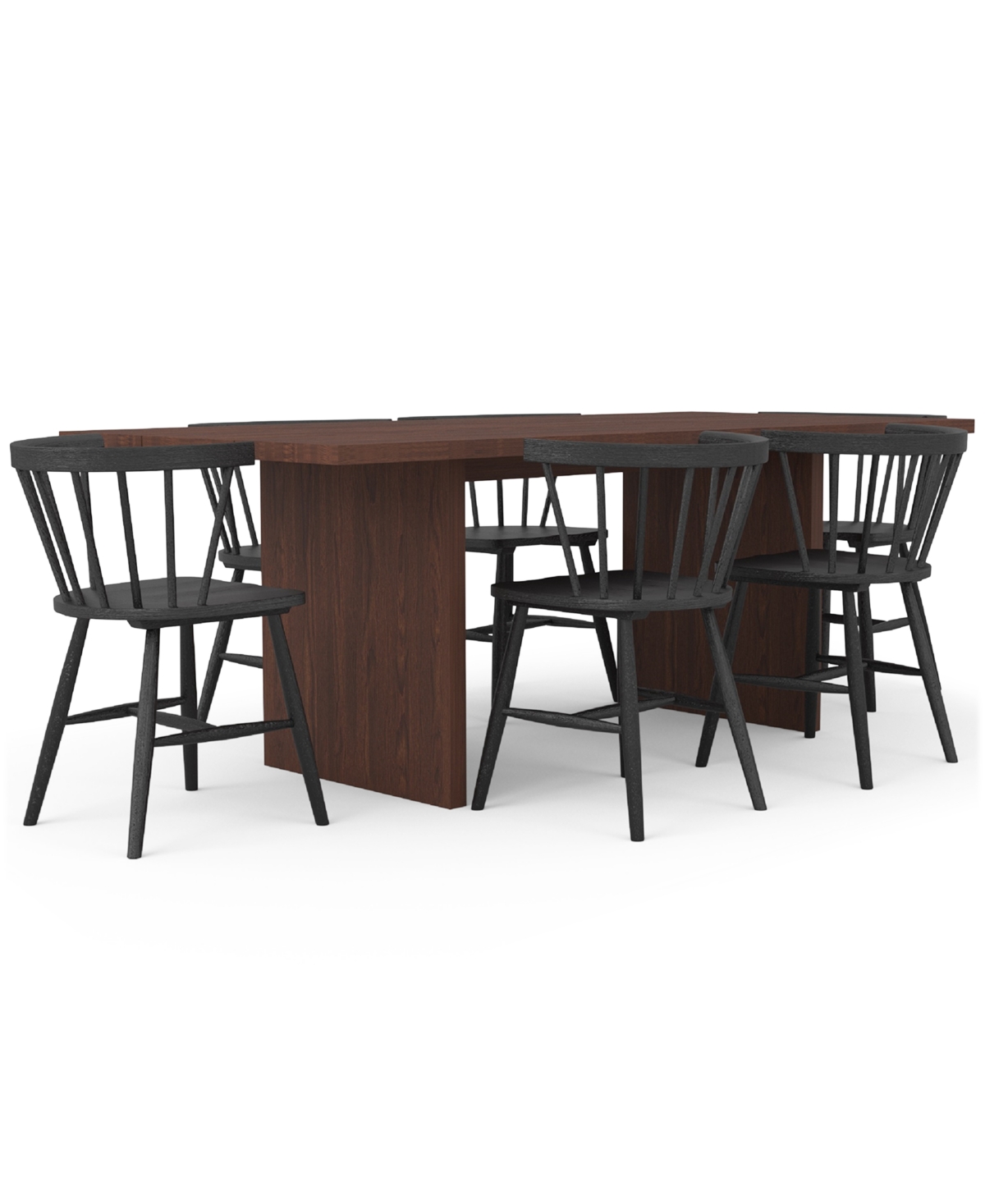 Eq3 Bernia 7pc Dining Set (table + 6 Dining Chairs) In No Color