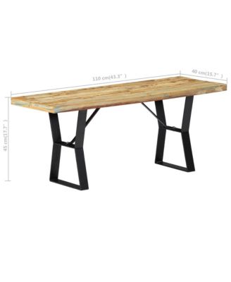 Bench 43.3" Solid Reclaimed Wood