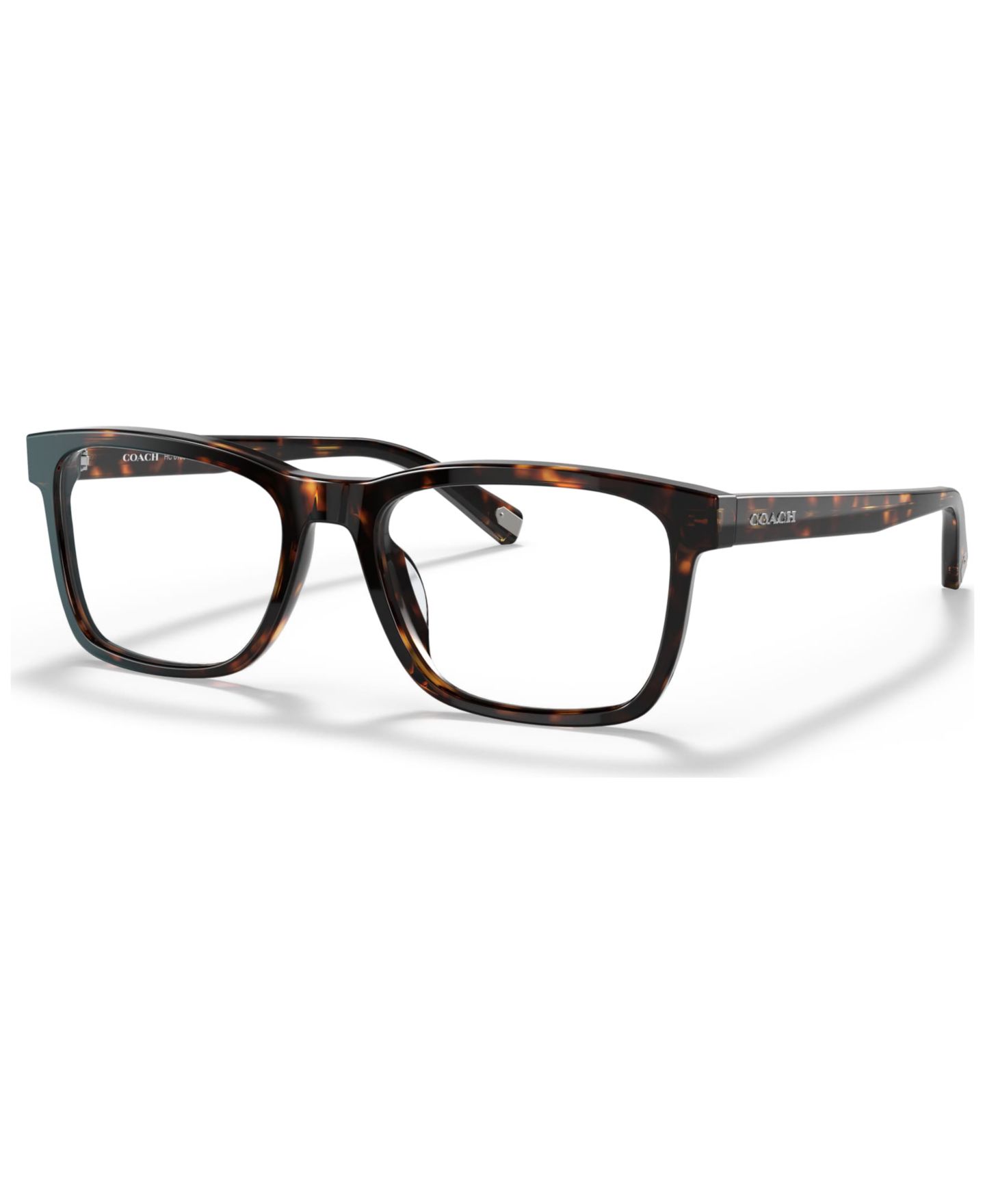 Мужские очки COACH Man Rectangle Plastic HC6166U C2104 Eyeglasses, цвет: Тёмный черепаховый — фото 1