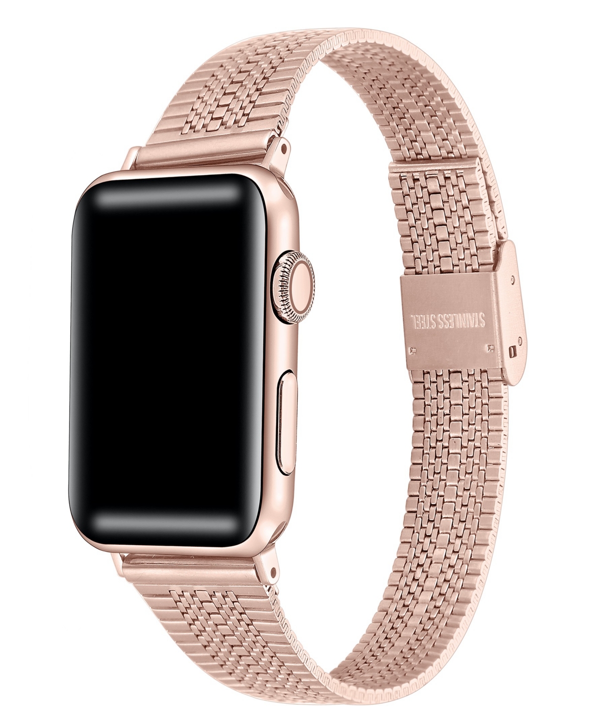Posh Tech Unisex Eliza Stainless Steel Bicolor Band For Apple Watch Size- 42mm, 44mm, 45mm, 49mm In Rose Gold