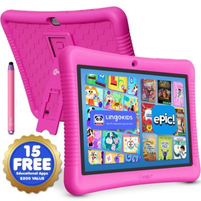 10" Kids Tablet with Epic! & Lingokids, 32GB Educational Android Tablet with Parental Controls & Kid-Proof Case
