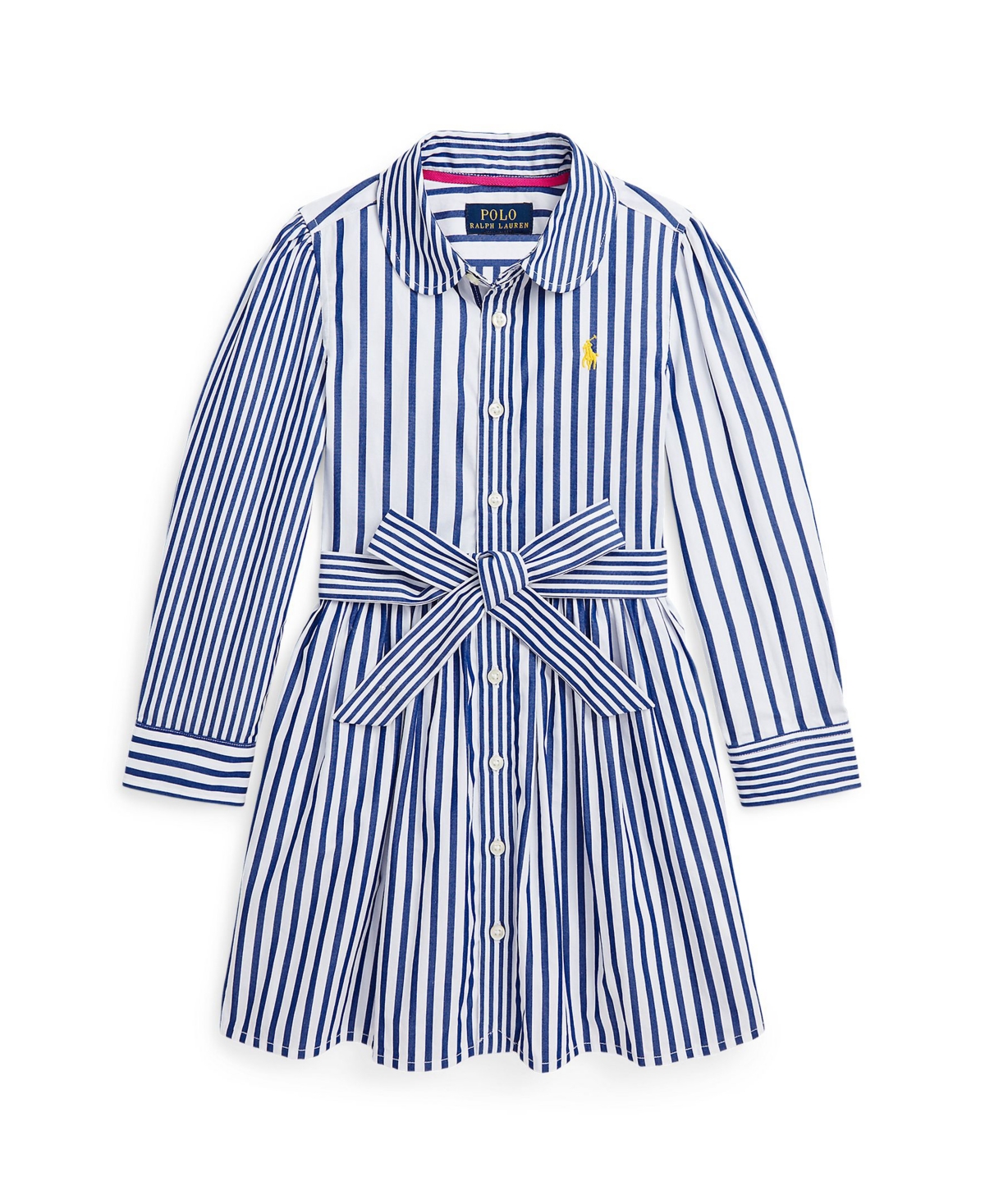 Polo Ralph Lauren Toddler and Little Girls Striped Cotton Poplin Fun Shirtdress