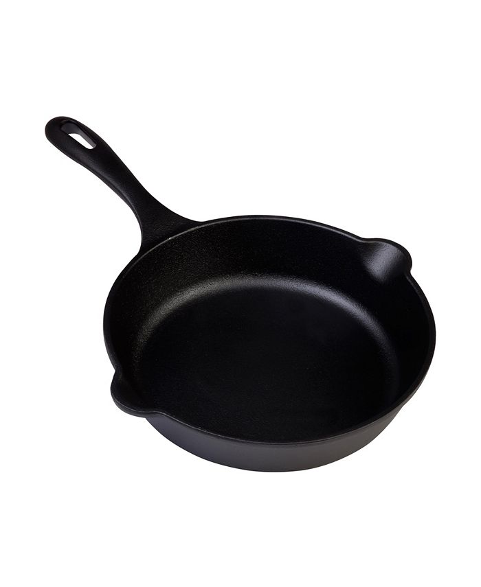 3 Wholesale Home Basics 8-Inch PrE-Seasoned Cast Iron Skillet With Pour  Spouts - at 