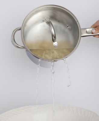 Pro Stainless Steel 3.5-Qt. Saucepan with Draining Lid