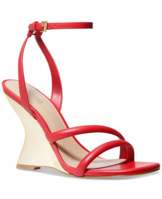 Michael Kors Women's Nadina Ankle-Strap Wedge Sandals - Macy's