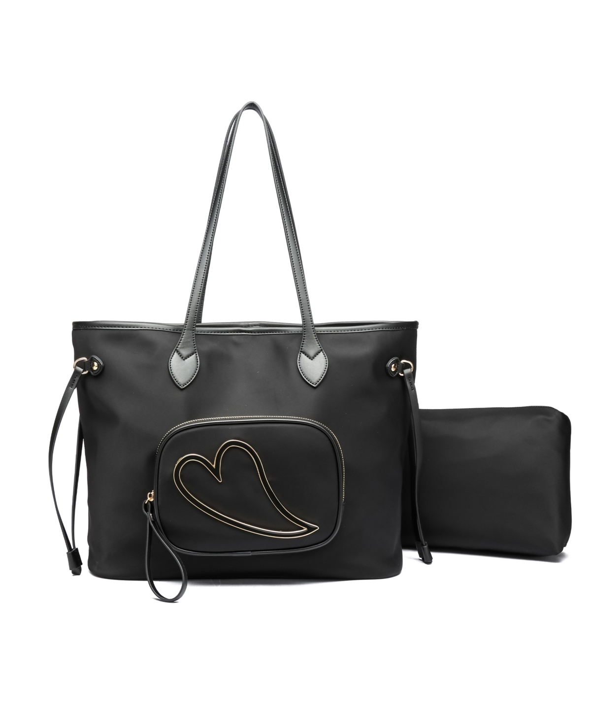 Dream Quilted Dual Shoulder Backpack Handbag - Black