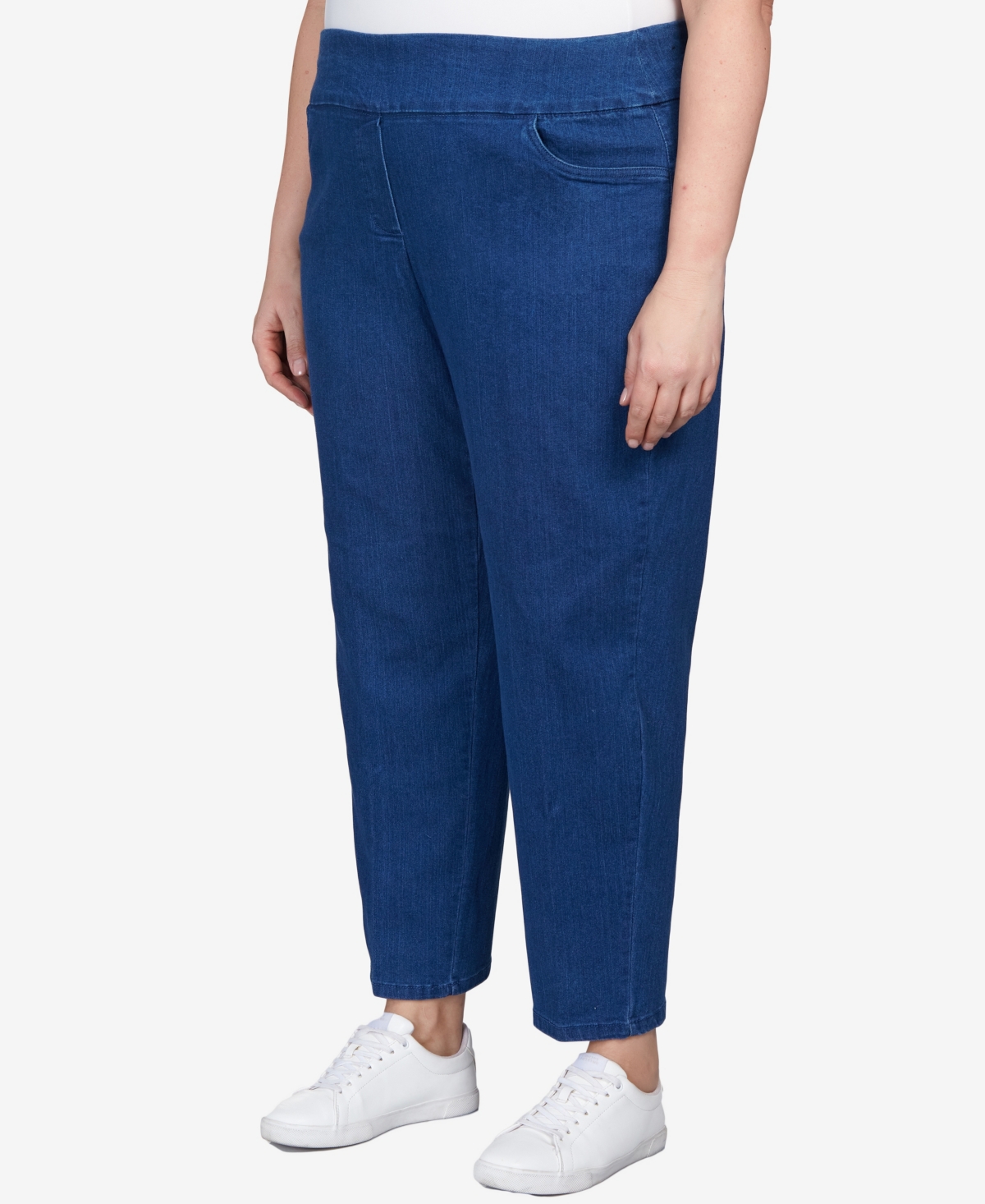 Alfred Dunner Plus Size Super Stretch Mid-Rise Average Length Denim Pants