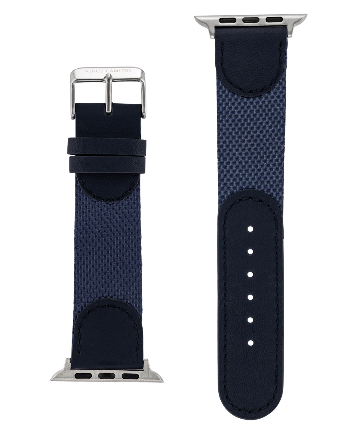 VINCE CAMUTO MEN'S NAVY PREMIUM NYLON BAND COMPATIBLE WITH 42MM, 44MM, 45MM, ULTRA, ULTRA2 APPLE WATCH 