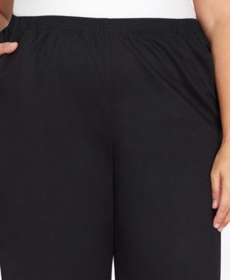 Plus Size Mid-Rise Casual Pants