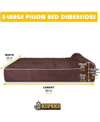 Orthopedic Dog Bed Memory Foam With Pillow XLarge