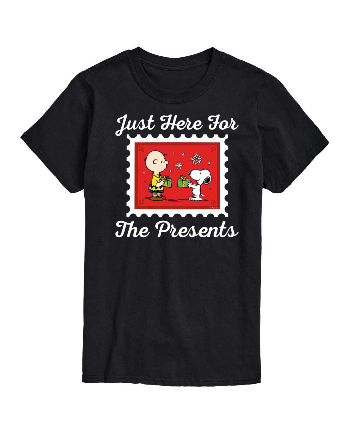 Мужская футболка AIRWAVES Peanuts Holidays Short Sleeve, цвет: Чёрный — фото 1